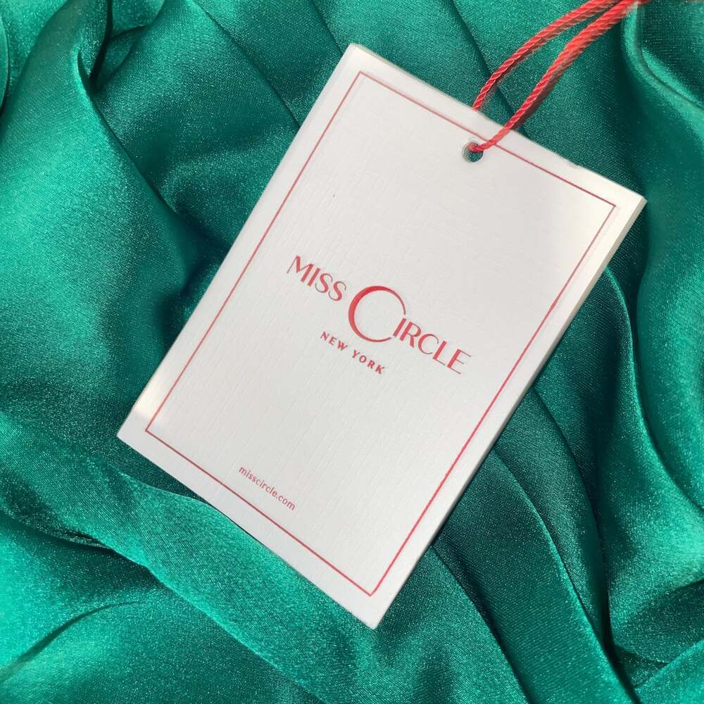 Perrin Emerald Green Feather Dress High Slit Gown, - Picture 9 of 11